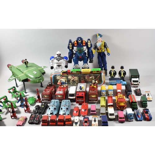 182 - A Large Collection of Vintage Playworn Diecast and Other Toys