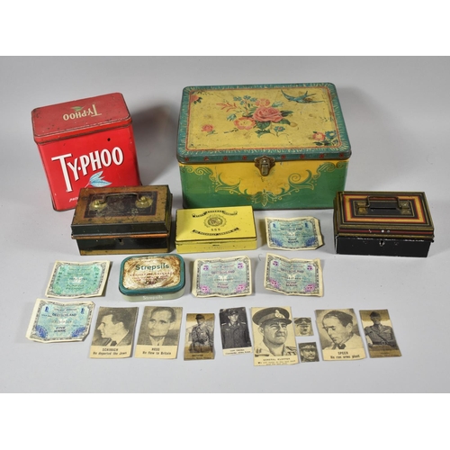 188 - A Collection of Various Vintage Tins and Cash Boxes