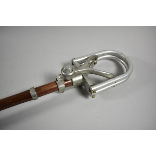 73 - A Vintage Leather Mounted Shooting Stick