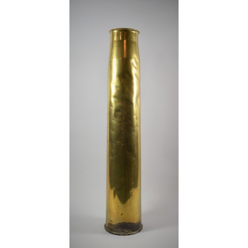 94 - A Large Brass Artillery Shell, 66cm High