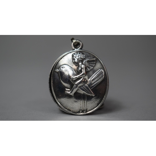 PeterStone: Besom Fairy Silver Pendant