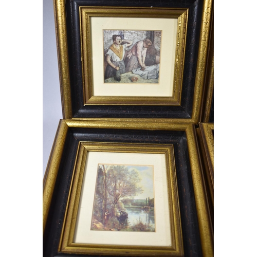 126 - A Collection of Eight Various French Prints After Degas, Lautrec, Corot etc Mainly 10x8cm