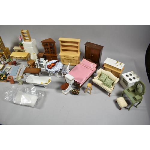 163 - A Collection of Various Dolls House Furniture and Fittings