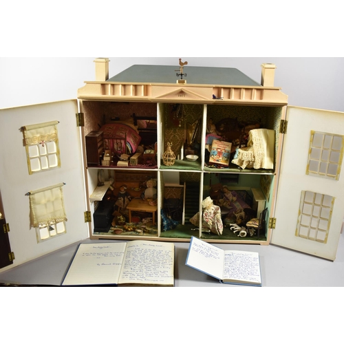 165 - A 1977 Dolls House to Include Hand Written Book by Rosamund Burgoyne for the Dolls House She Made an... 