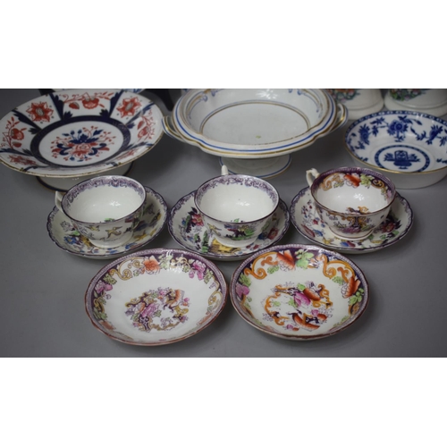 275 - A Collection of 19th Century and Later Ceramics to Comprise Oriental Scene Transfer Printed Tankards... 