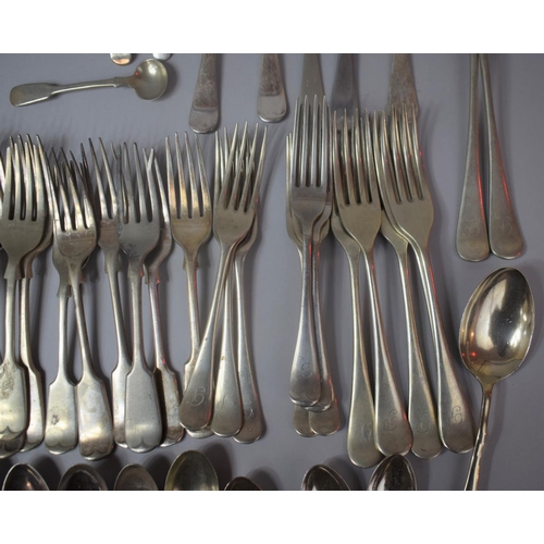 329 - A Large Collection of Various Silver Plated Cutlery