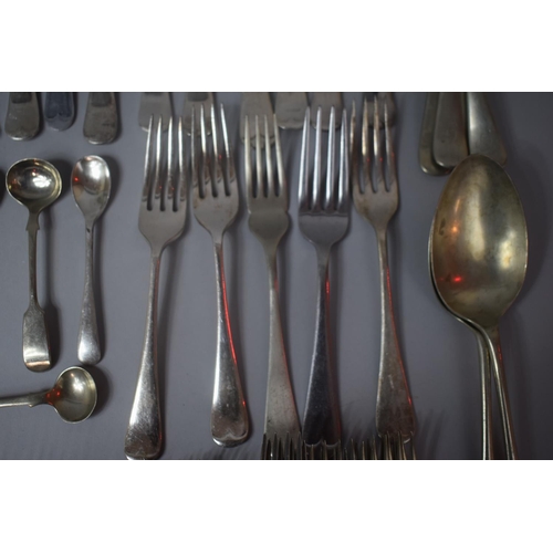 329 - A Large Collection of Various Silver Plated Cutlery