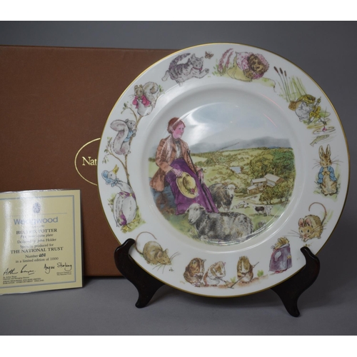 342 - A Boxed Wedgwood Beatrix Potter National Trust Limited Edition Plate, 652/1000