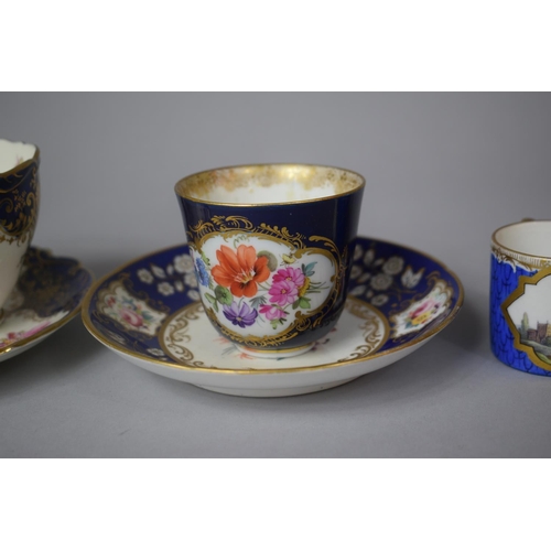 344 - A Collection of Various 19th Century and Later Cabinet Cups and Saucers To Include Coalport, Contine... 