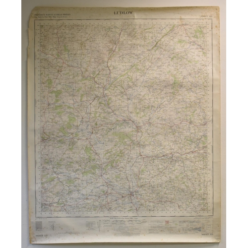 485 - A Collection of Various Ordnance Survey Maps to Include Ludlow, Montgomery etc