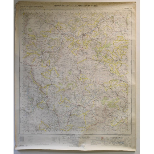 485 - A Collection of Various Ordnance Survey Maps to Include Ludlow, Montgomery etc