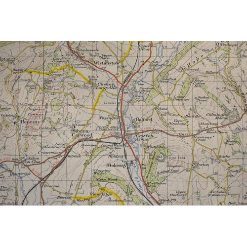 485 - A Collection of Various Ordnance Survey Maps to Include Ludlow, Montgomery etc