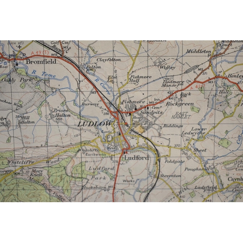 485 - A Collection of Various Ordnance Survey Maps to Include Ludlow, Montgomery etc