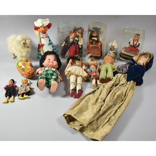 155 - A Collection of Various Souvenir Dolls etc