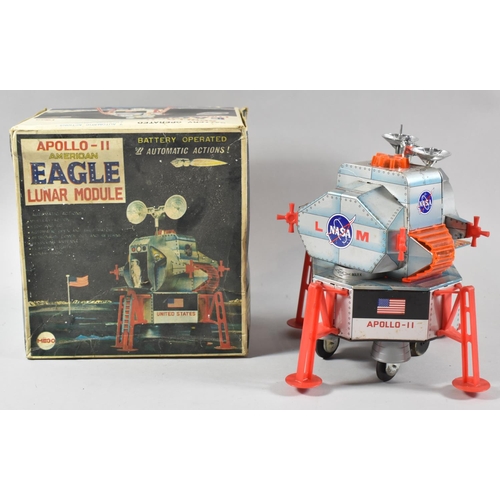 167 - A Battery Operated Apollo 11 American Eagle Lunar Model by Mego in Original Cardboard Box