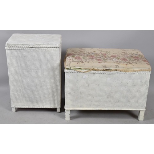 492 - A Loom Box Stool and Linen Box