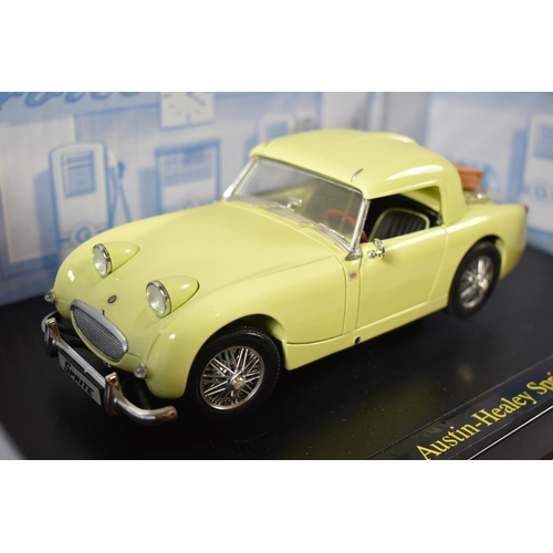 A Boxed Diecast 1:18 Scale Model of an Austin Healey Sprite by Revell