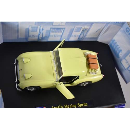 A Boxed Diecast 1:18 Scale Model of an Austin Healey Sprite by Revell