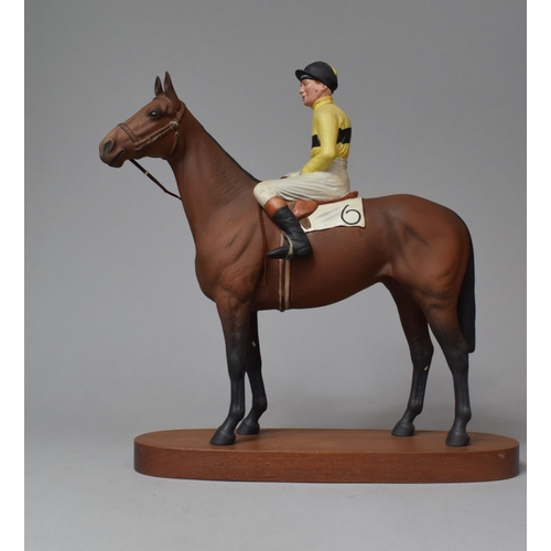 104 - A Beswick Connoisseur Series Arkle with Pat Taaffe Up, Missing One Rein and Snaffle Ring