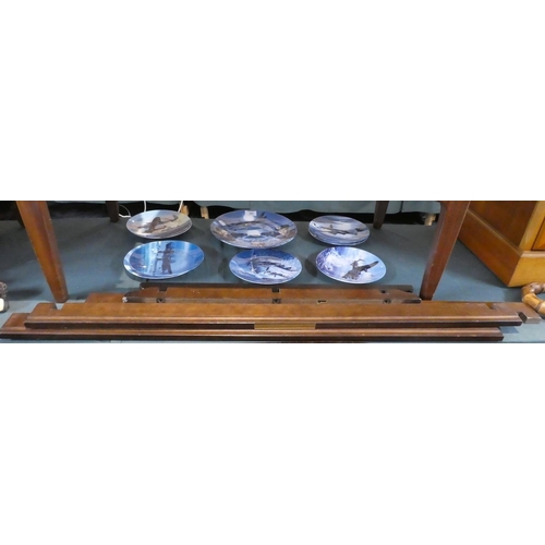 130 - A Set of Eight Royal Worcester RAF Dam Buster Plates and a Larger Example by Bradex Together with a ... 