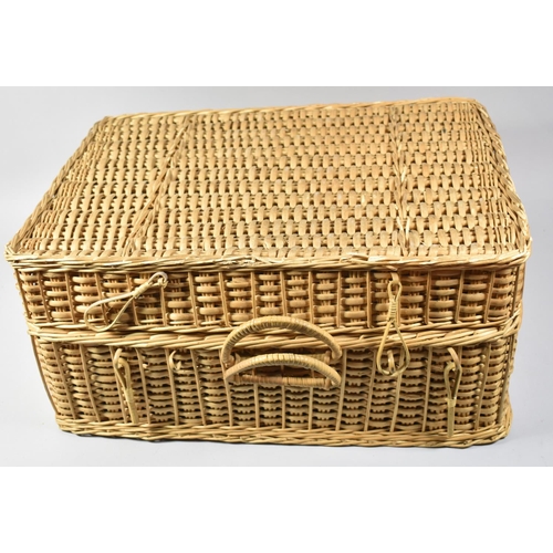 155 - A Wicker Basket Containing Masonic Ephemera to Include Enamelled Jewels, Apron, Sash, Shropshire Cuf... 