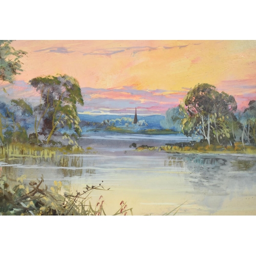 157 - A Gilt Framed Pastel Depicting River Scene Signed G Scott, 45x34cm