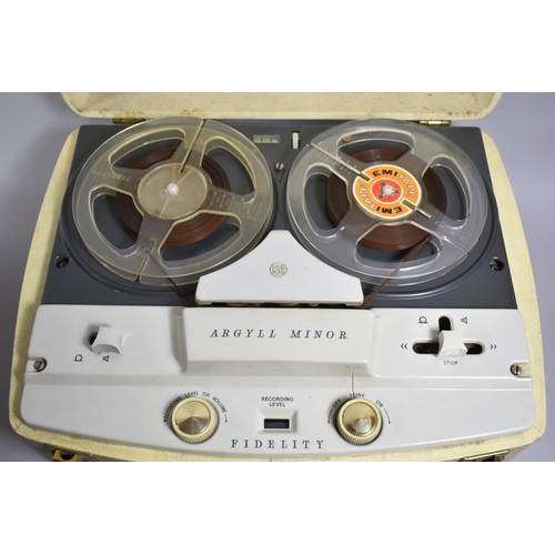 164 - A Cased Vintage Argyl Minor Reel-to-reel Tape Recorder by Fidelity