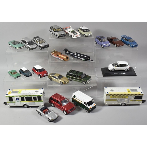 190 - A Collection of 22 Various Diecast Models of Cars and Other Vehicles