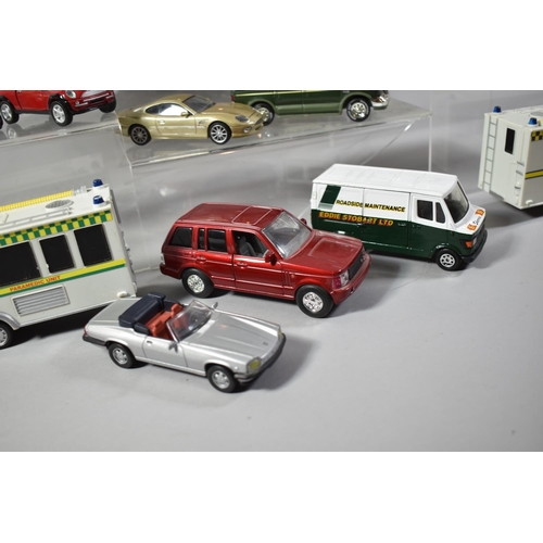 190 - A Collection of 22 Various Diecast Models of Cars and Other Vehicles