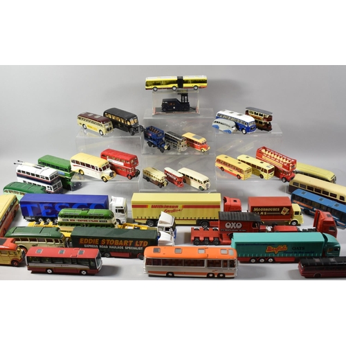 193 - A Collection of 39 Various Diecast Buses, Coaches, Trams and Lorries