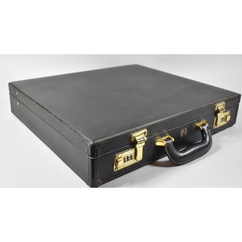 203 - A Modern Combination Lock Briefcase Containing Masonic Ephemera to Include Year Books, Regulation Bo... 