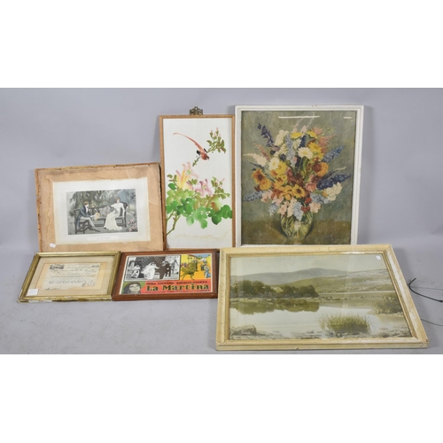 223 - A Collection of Prints and a Framed Certificate