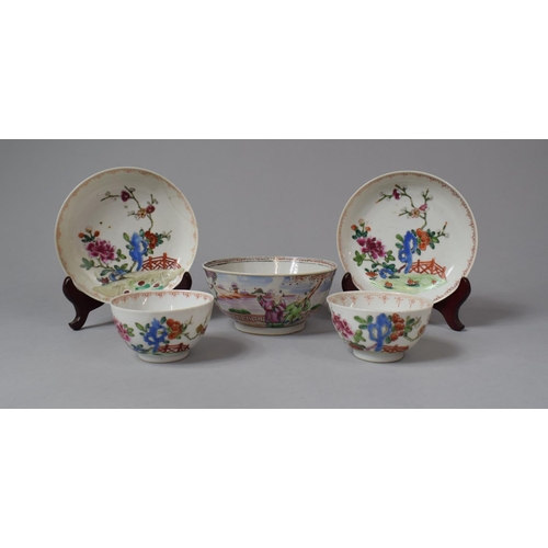 229 - A Collection of 19th Century Chinese Porcelain to Include Bowl Housing Exterior Village Scene Decora... 