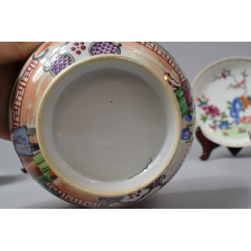 229 - A Collection of 19th Century Chinese Porcelain to Include Bowl Housing Exterior Village Scene Decora... 