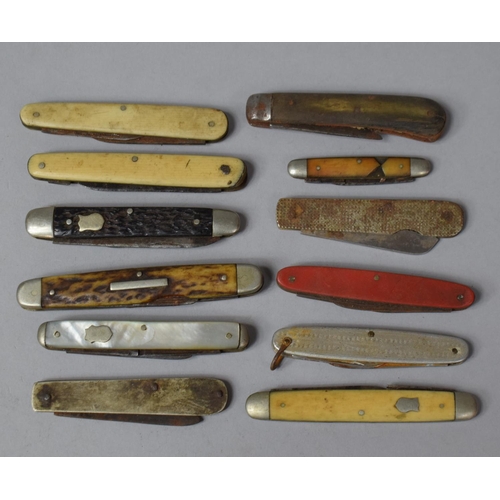 248 - A Collection of Various Pocket Knives, (Condition Flaws to Include Rusting)