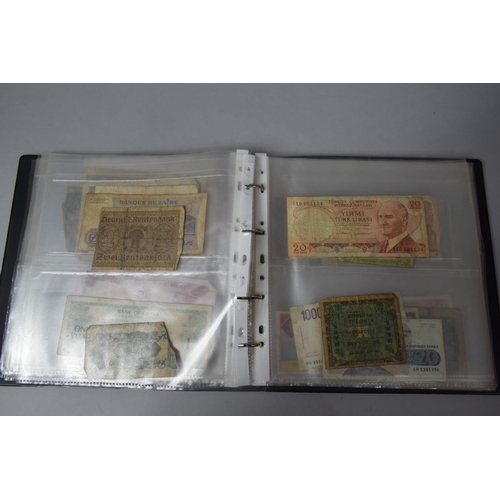 252 - An Album Containing Seventy Two World Banknotes