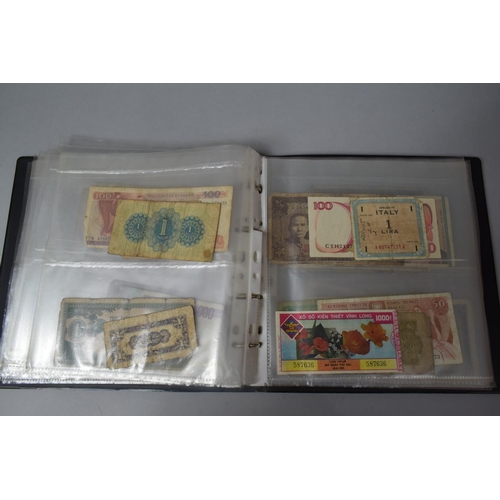 252 - An Album Containing Seventy Two World Banknotes