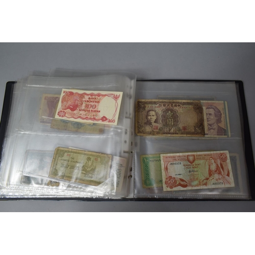 252 - An Album Containing Seventy Two World Banknotes