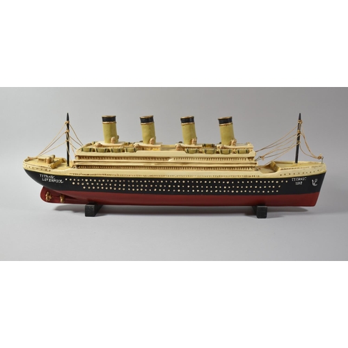 72 - A Modern Composition Model of Titanic, 65cm Long