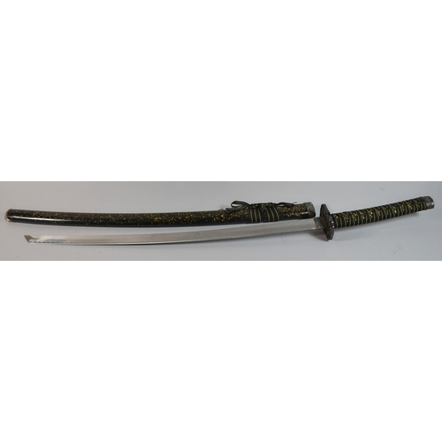 157 - A Reproduction Japanese Katana with Stainless Steel Blade, 101cm Long