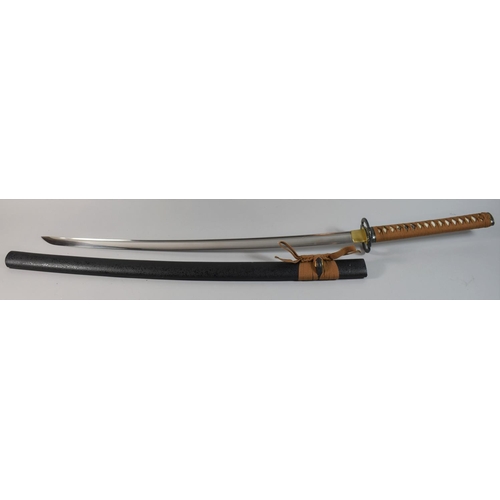 158 - A Reproduction Japanese Katana, 103cm Long