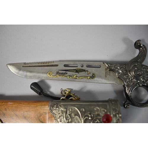 162 - A Reproduction Wall Hanging Half Model of a Flintlock Pistol, Reproduction Full Model of Similar and... 