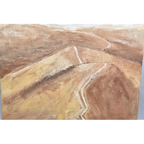 182 - A Large Contemporary Acrylic on Canvas, Along the Great Ridge, Richard Barrett, Signed and Titled Ve... 