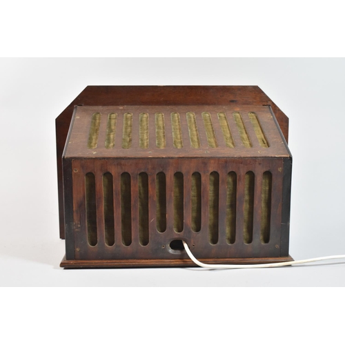 195 - A Vintage Wireless Loudspeaker in Mahogany Case, 45cm wide