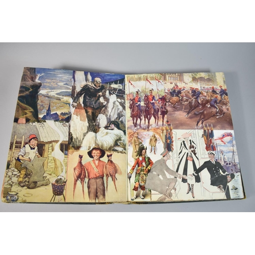 206 - An Early 20th Century Scrap Book Containing Various Elements of Decoupage and Inscribed 