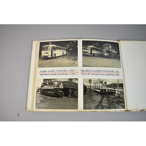 212 - A Collection of Four Photograph Albums Containing Photographs of Buses and Depots c.1970