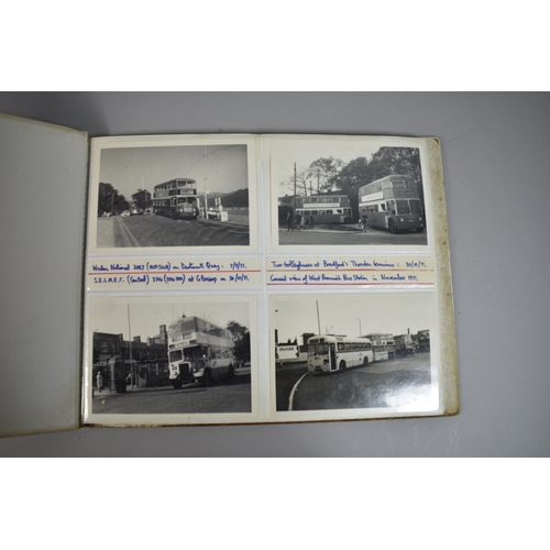 212 - A Collection of Four Photograph Albums Containing Photographs of Buses and Depots c.1970