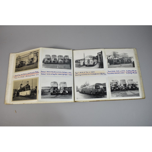 212 - A Collection of Four Photograph Albums Containing Photographs of Buses and Depots c.1970