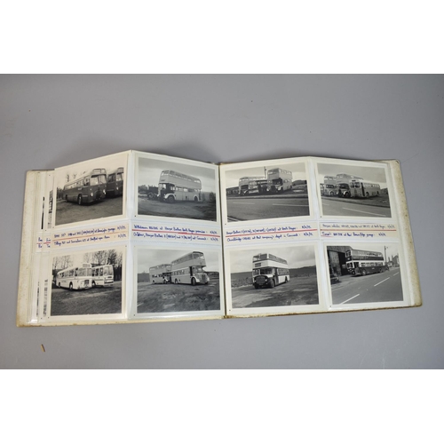 212 - A Collection of Four Photograph Albums Containing Photographs of Buses and Depots c.1970