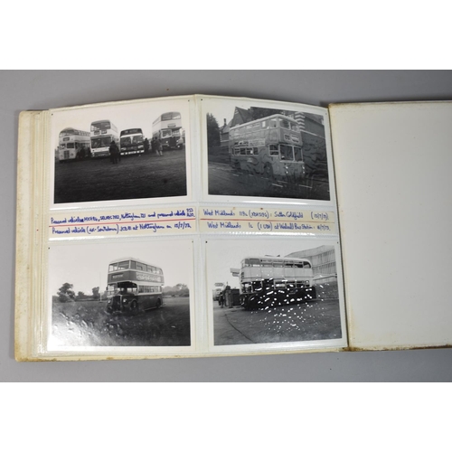 212 - A Collection of Four Photograph Albums Containing Photographs of Buses and Depots c.1970